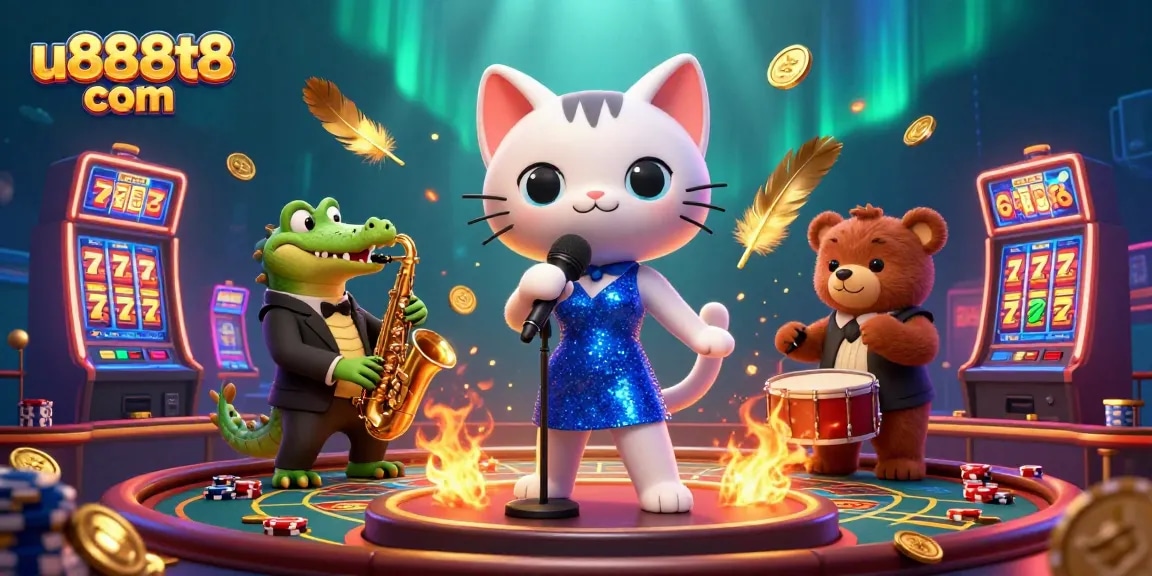 Experience thrilling gameplay at u888t8 com with 3D cartoon characters bringing the casino to life.