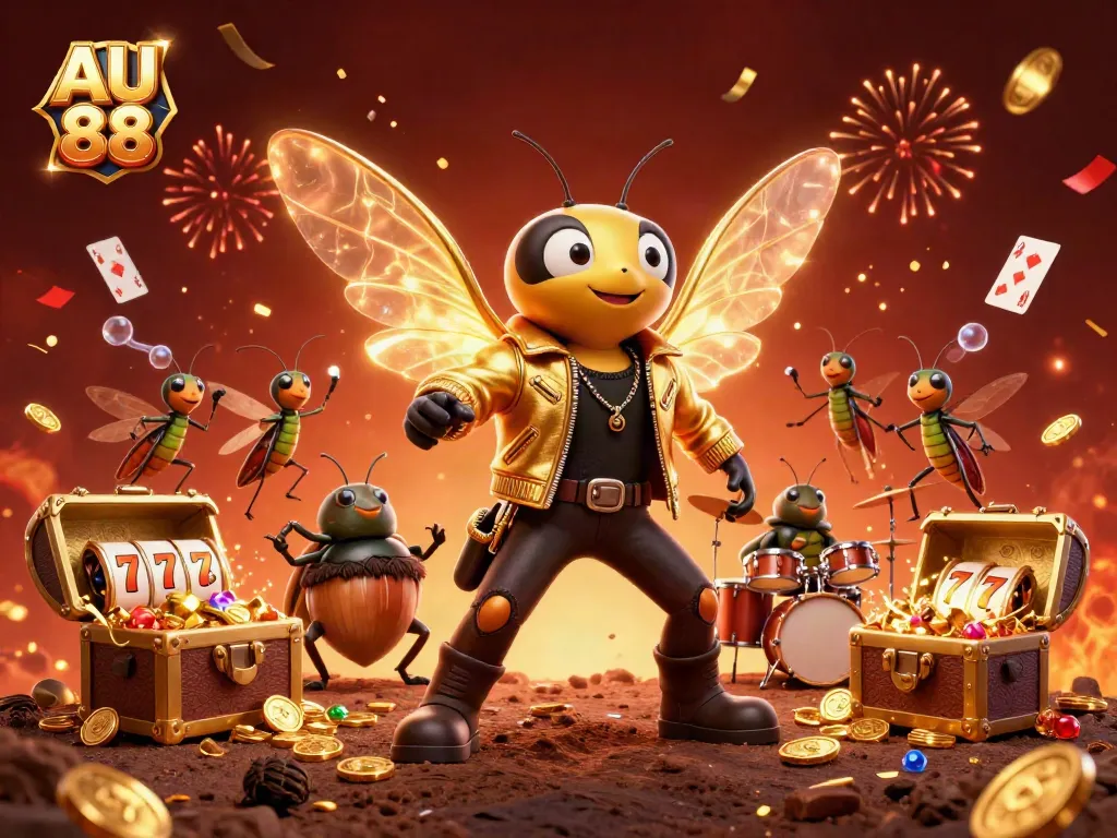 Experience exciting gameplay at AU 88 with vibrant characters and dynamic casino elements.