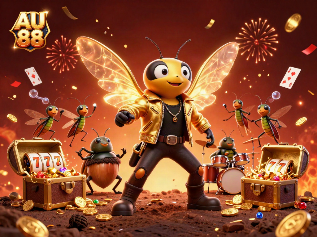 Experience exciting gameplay at AU 88 with vibrant characters and dynamic casino elements.