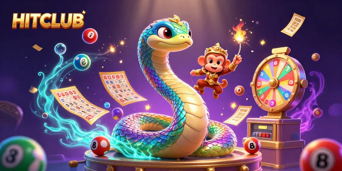 Engage with HITCLUB's vibrant lottery scene, featuring dynamic games and playful characters.