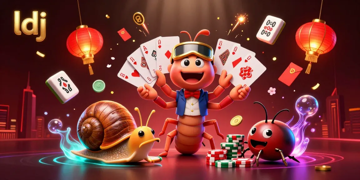 Engage with ldj's thrilling casino experience featuring cartoon characters and vibrant game elements.