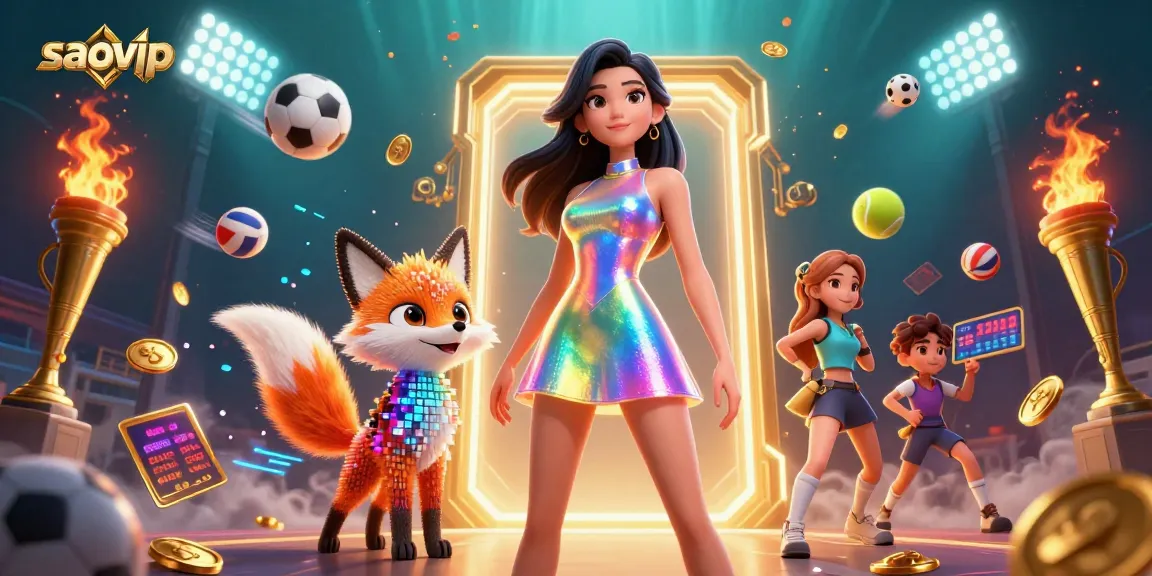 Engage with saovip by betting dynamically on various sports games while enjoying a vibrant illustration.
