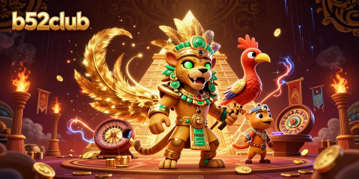 Bets come to life at b52club's vibrant casino featuring ancient mayan elements and modern games.