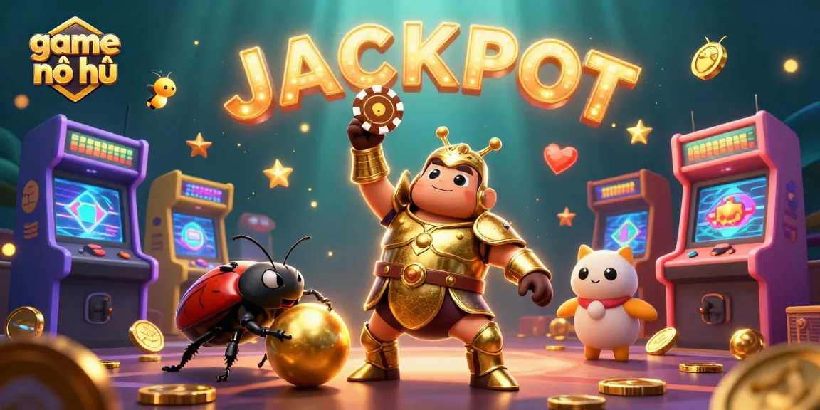 Engage with game nổ hũ in an exciting 3D illustration featuring vibrant characters and casino elements.