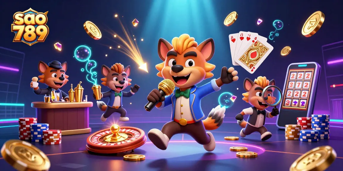 Enjoy thrilling games at sao 789 with fun characters and dynamic casino elements