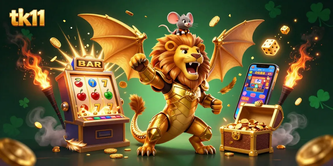 Experience the thrill of tk11 gaming with dynamic slots, golden treasures, and a heroic chimera.