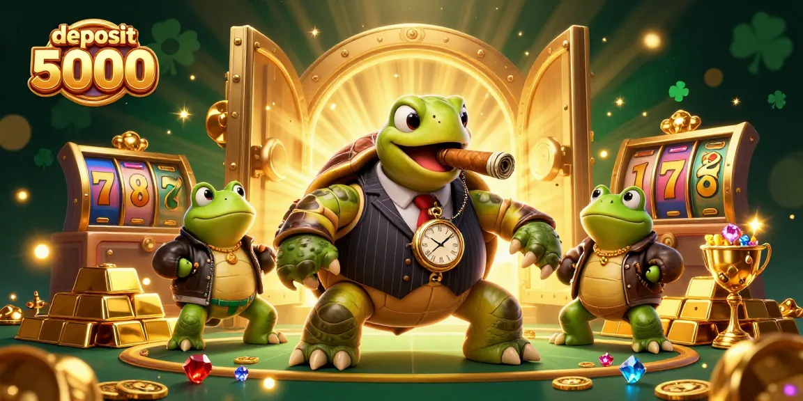 Win big with deposit 5000 in an ultra-detailed casino scene featuring unique characters and vibrant gameplay.