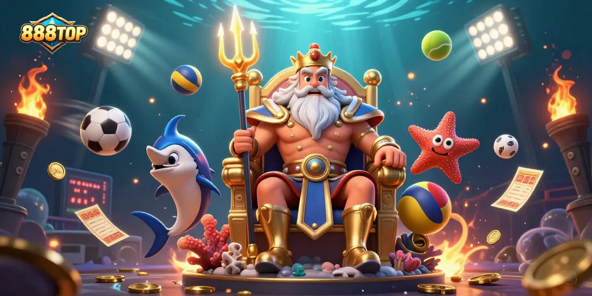 Bet on exciting rewards at 888TOP with thrilling sports betting elements in a dynamic scene.